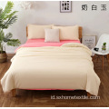 Polyester Brushed 4 Piece Sprei Warna Solid